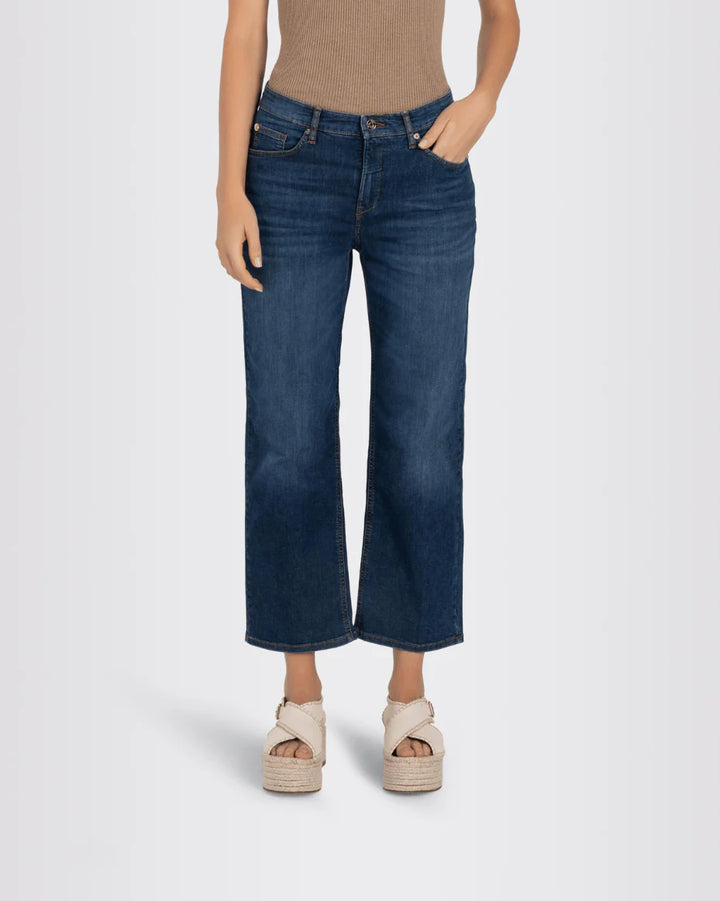 Mac Jeans Culotte Light Weight Denim - Basic Blue Stone