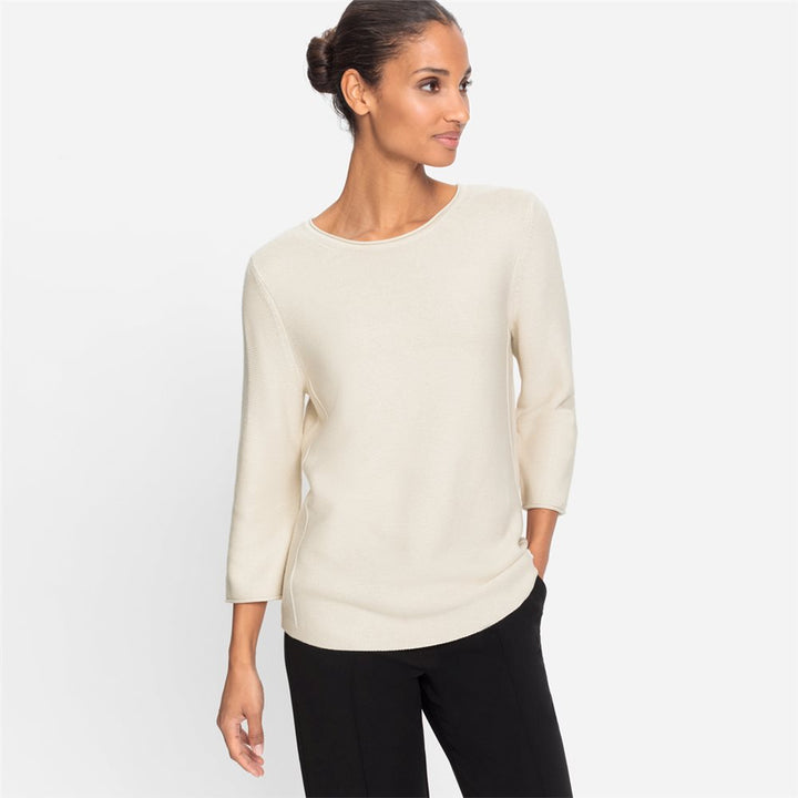 Olsen Pullover Long Sleeves Canvas Beige