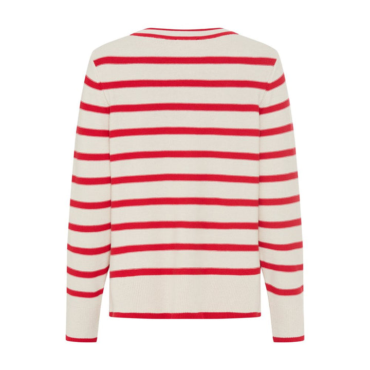 Olsen Red Rose Pullover Long Sleeves