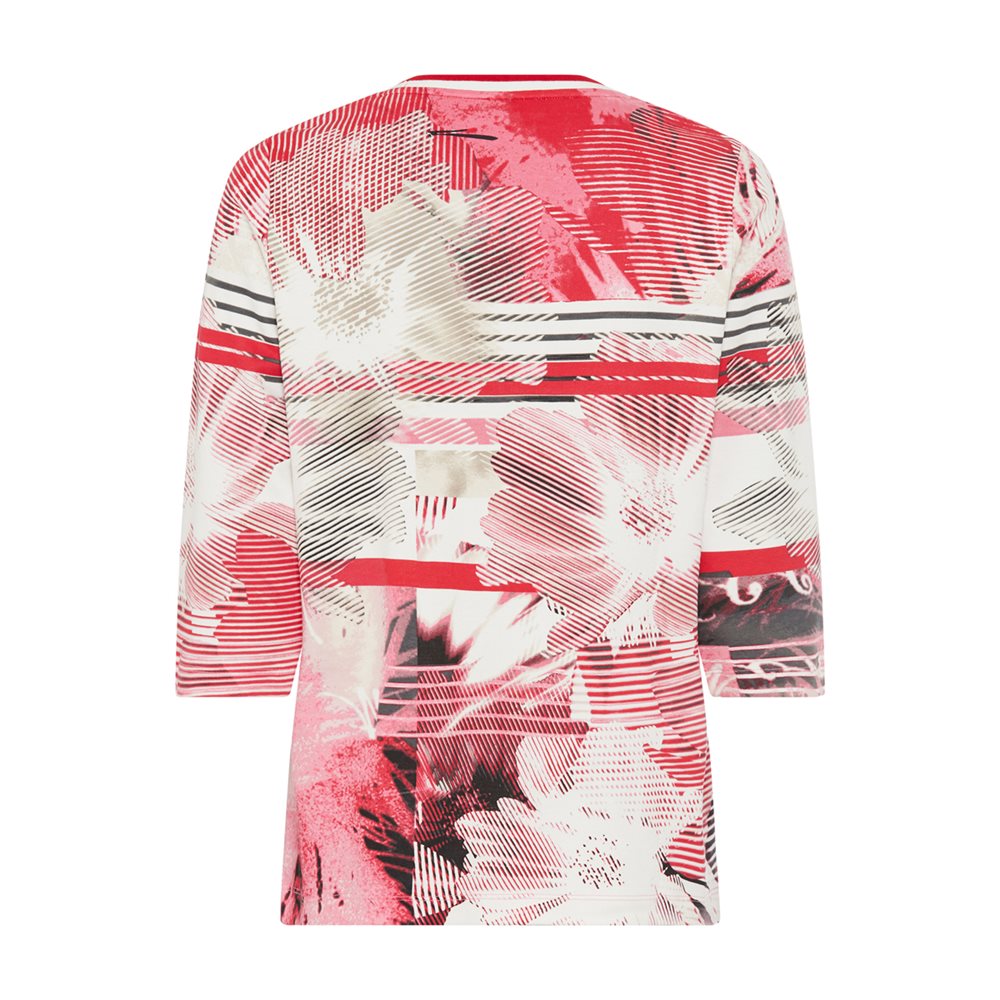 Olsen Red Rose T-Shirt Long Sleeves