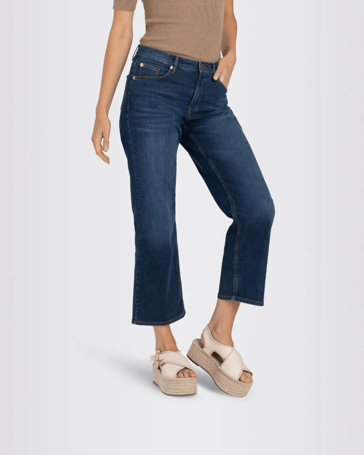 Mac Jeans Culotte Light Weight Denim - Basic Blue Stone