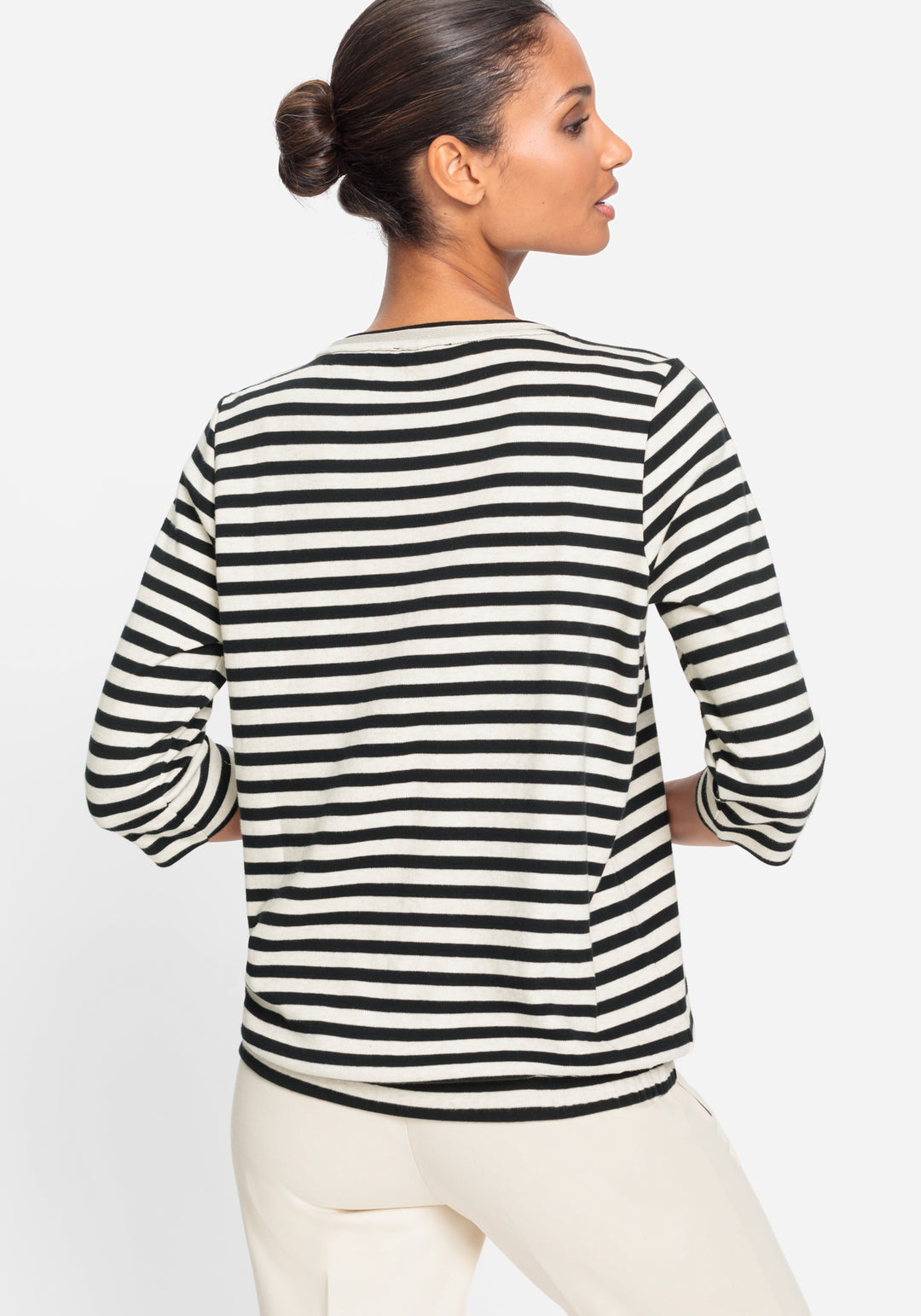 Olsen Black Sweatshirt Long Sleeves