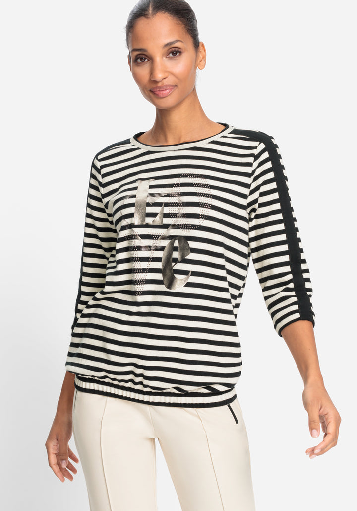 Olsen Black Sweatshirt Long Sleeves