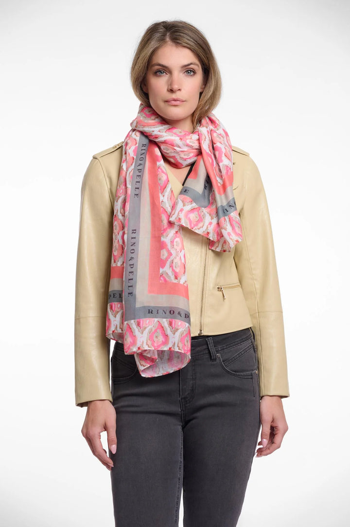 Rino & Pelle Coral Printed Scarf