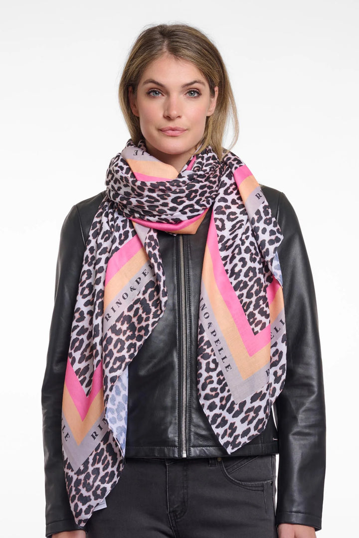 Rino & Pelle Leopard Printed Scarf