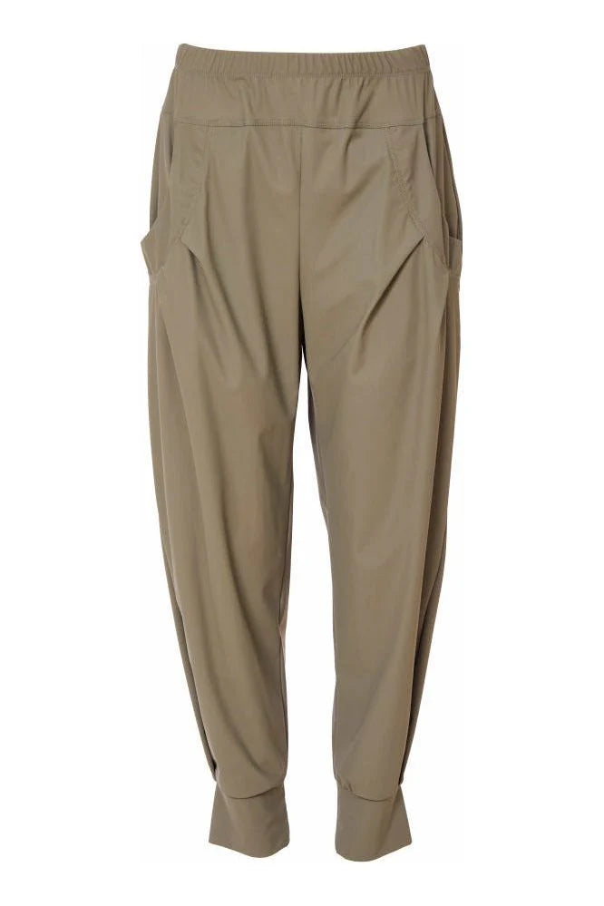 Naya Khaki Green Cuff Trouser