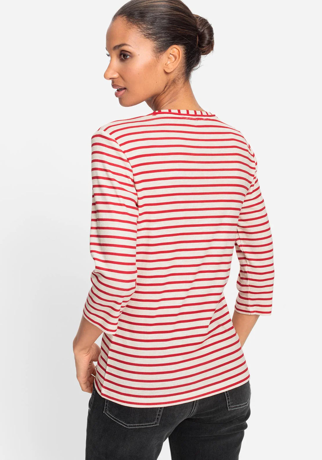 Olsen Red Rose T-Shirt Long Sleeves