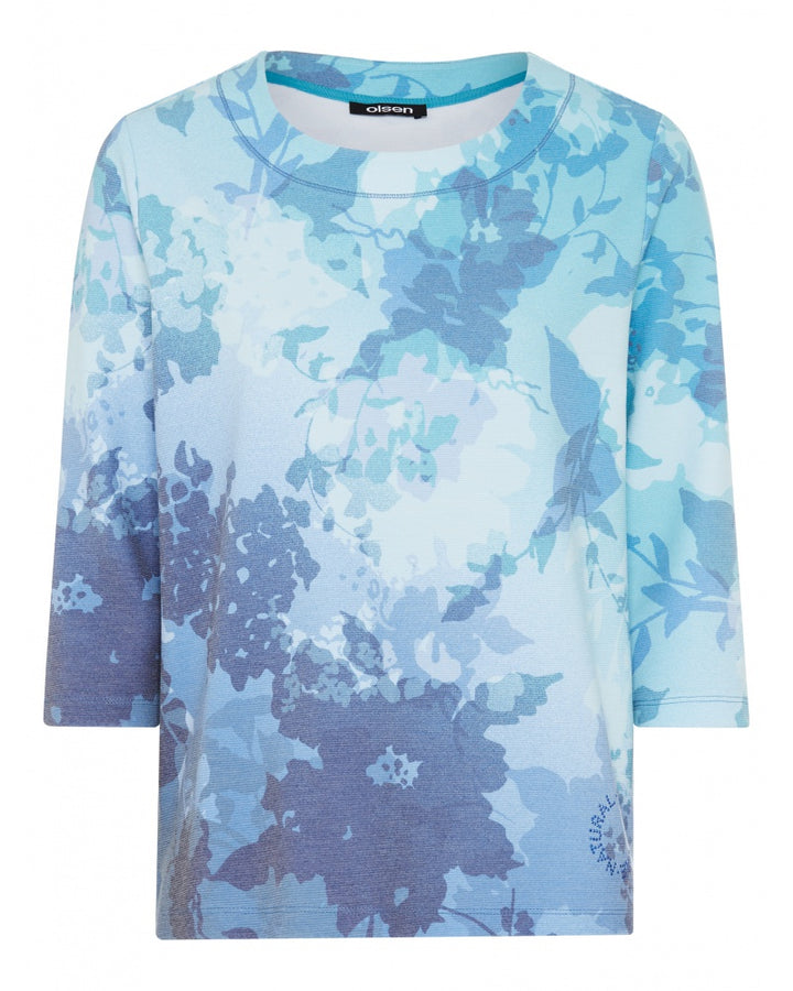 Olsen Floral Print Embellished Top