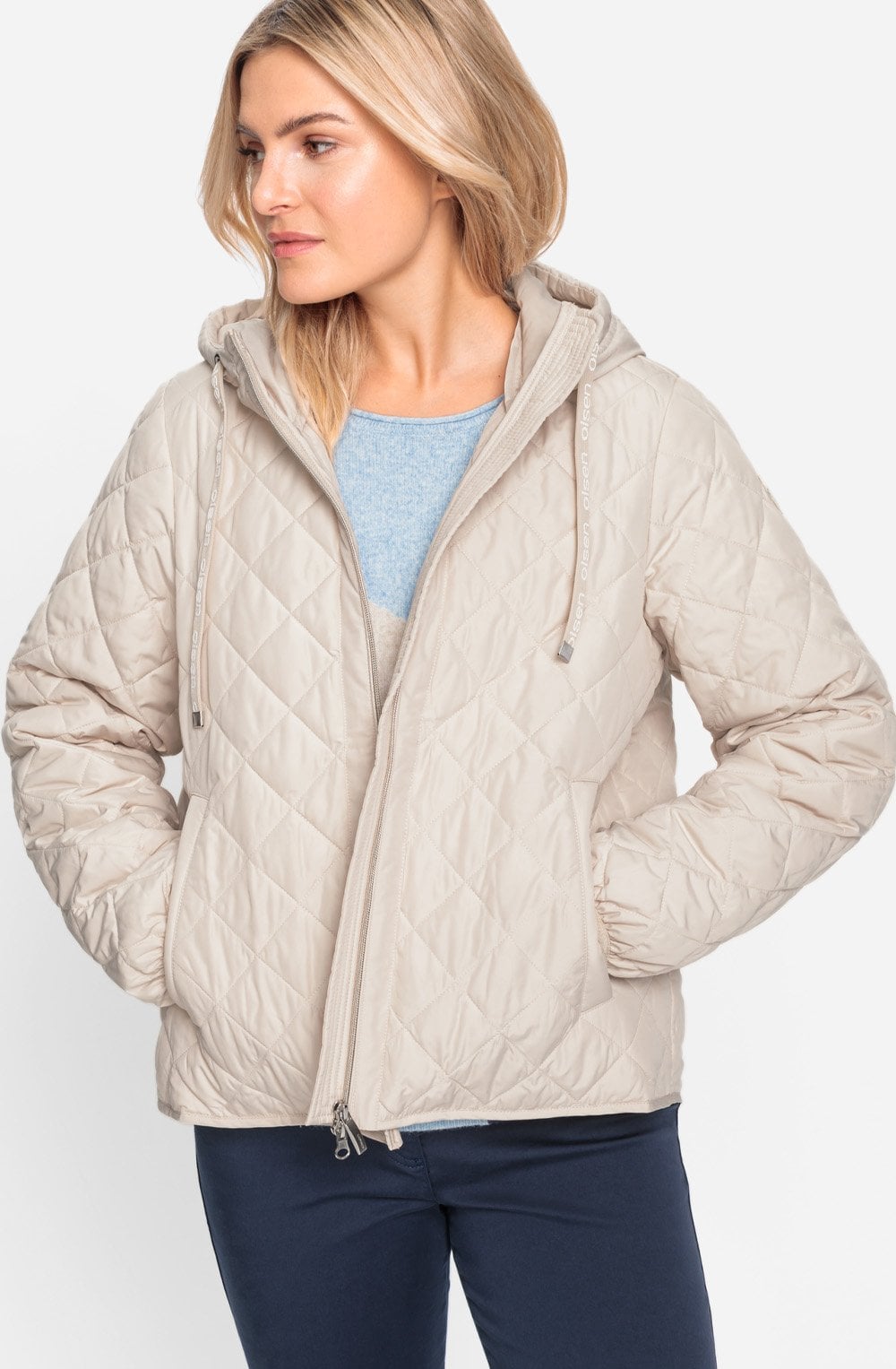 Olsen Quilted Water Repellent Coat