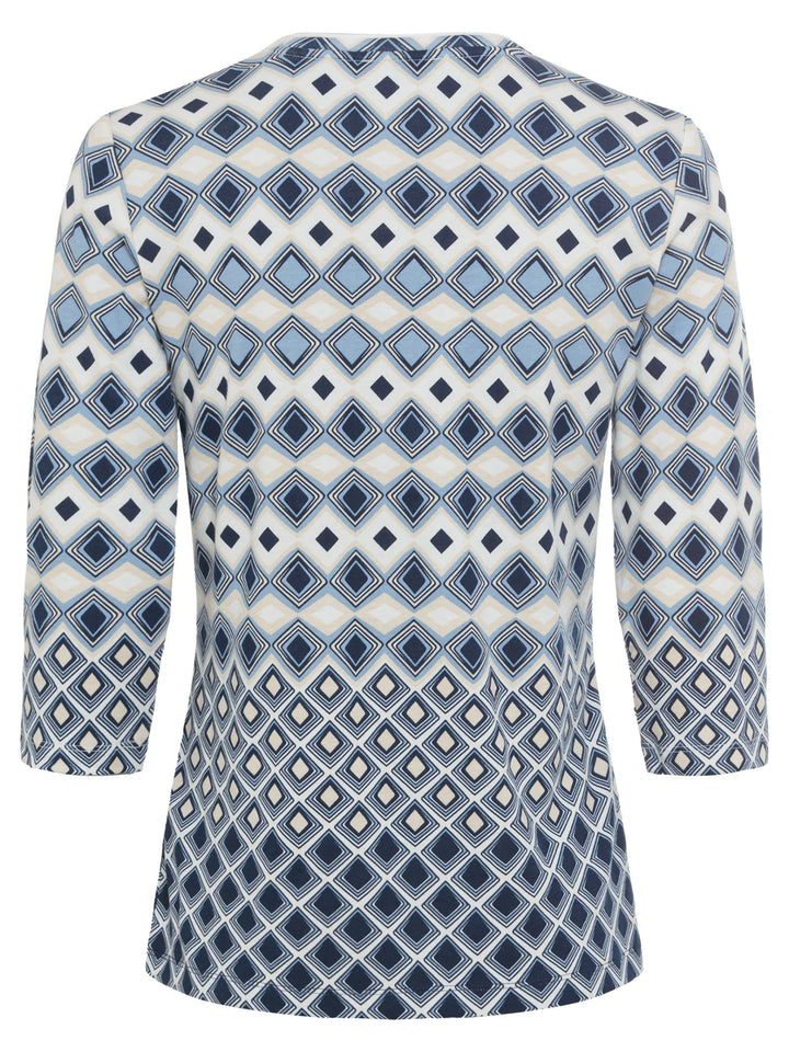 Olsen Olsen Geometric Pattern Top