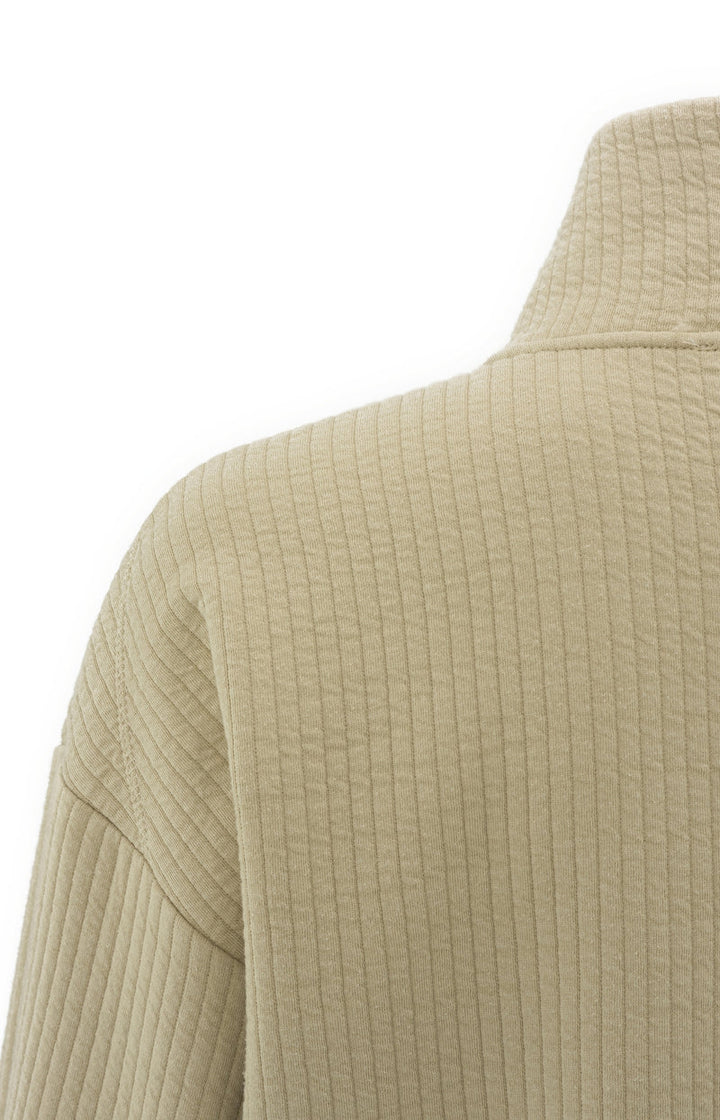 YAYA Ribbed Safari Jersey Cardigan