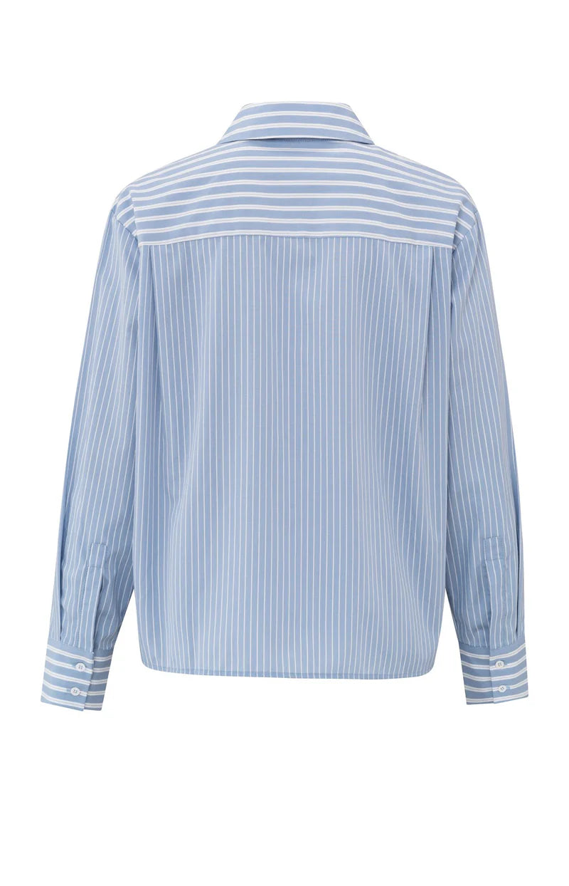 YAYA Stripe Mix Blouse