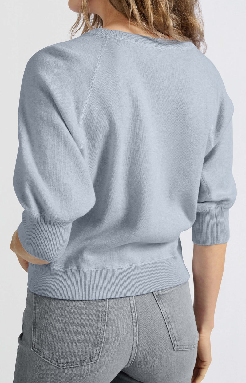 YAYA Dawn Blue Sweater with Raglan Sleeves