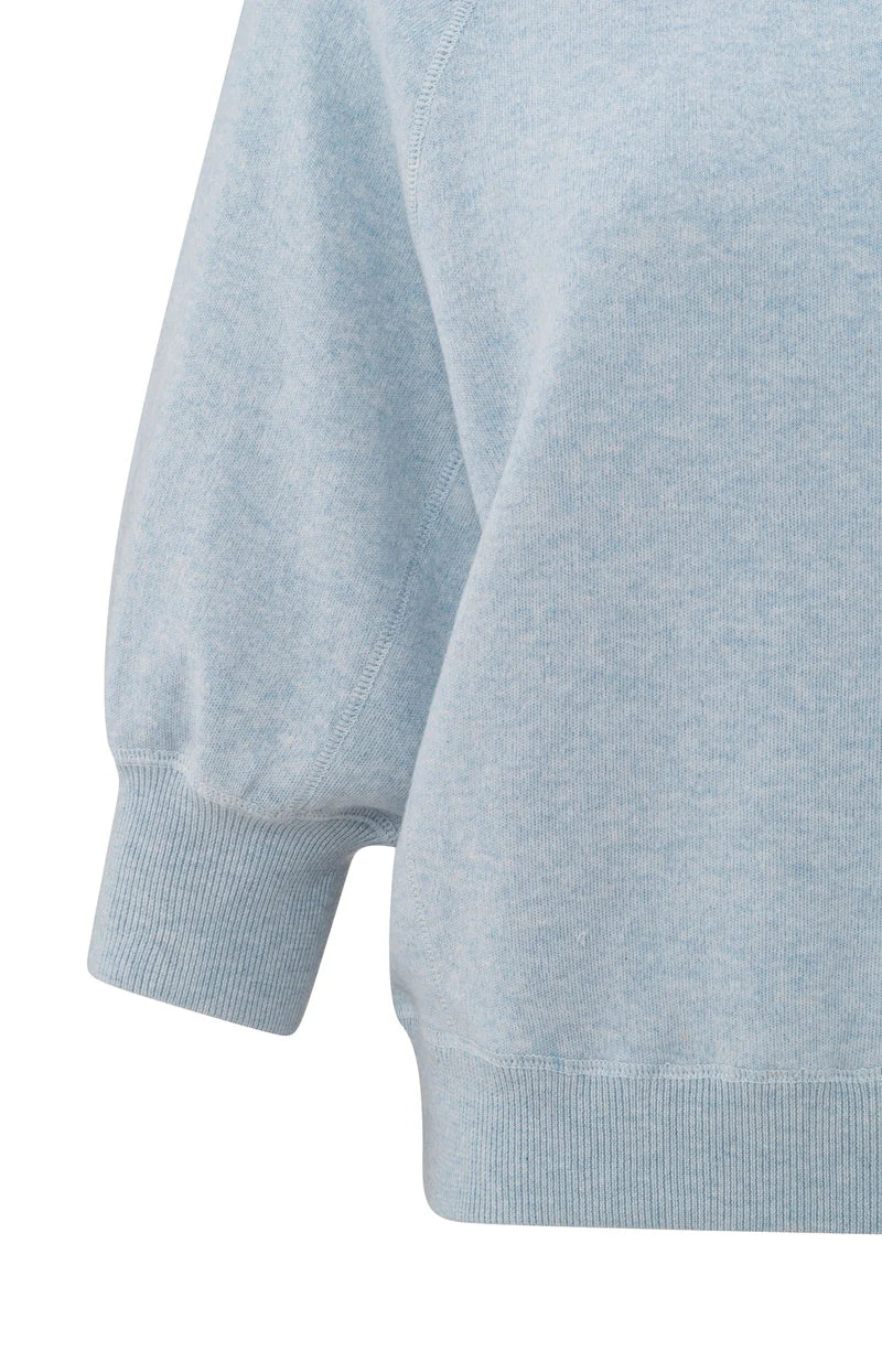 YAYA Dawn Blue Sweater with Raglan Sleeves